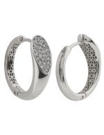 Серьги из белого золота c бриллиантами