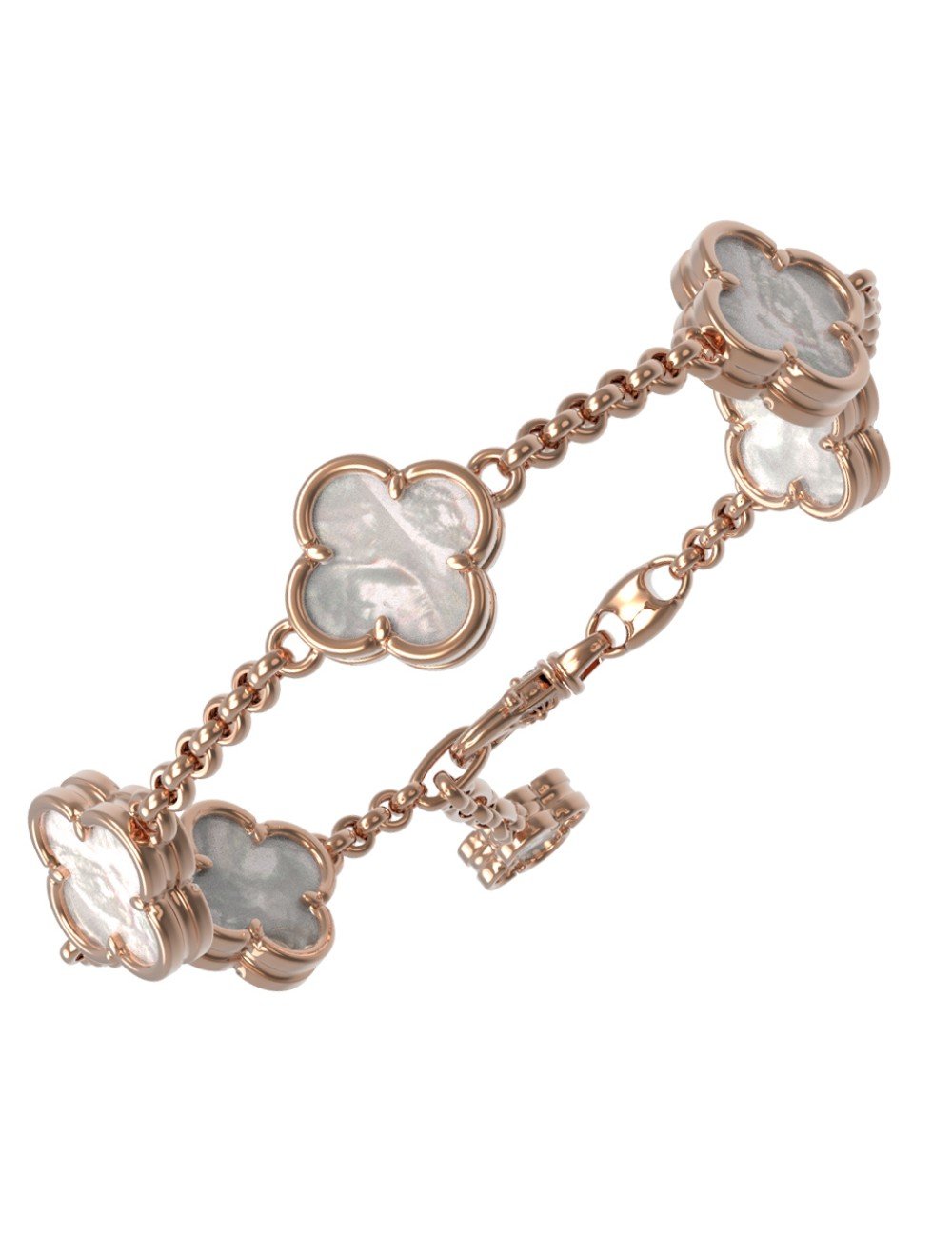 Браслет из золота c перламутром