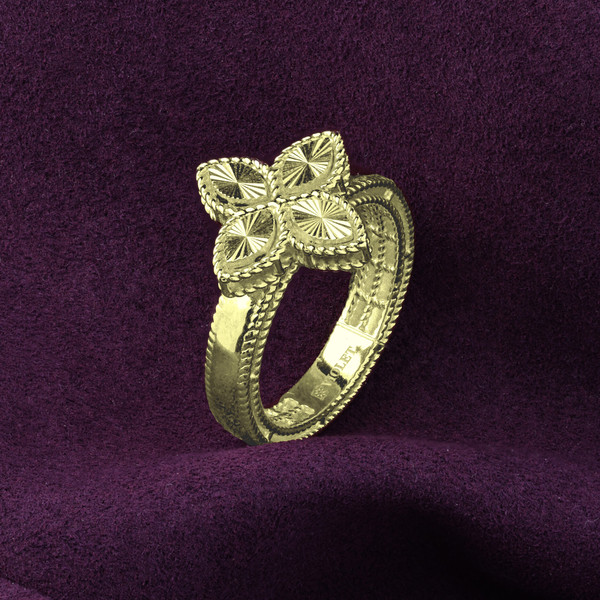 Кольцо из лимонного золота 585 пробы