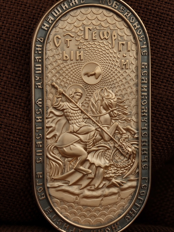 Нательная икона из красного золота 585 пробы