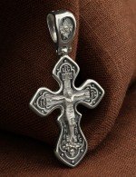 Крест из белого золота