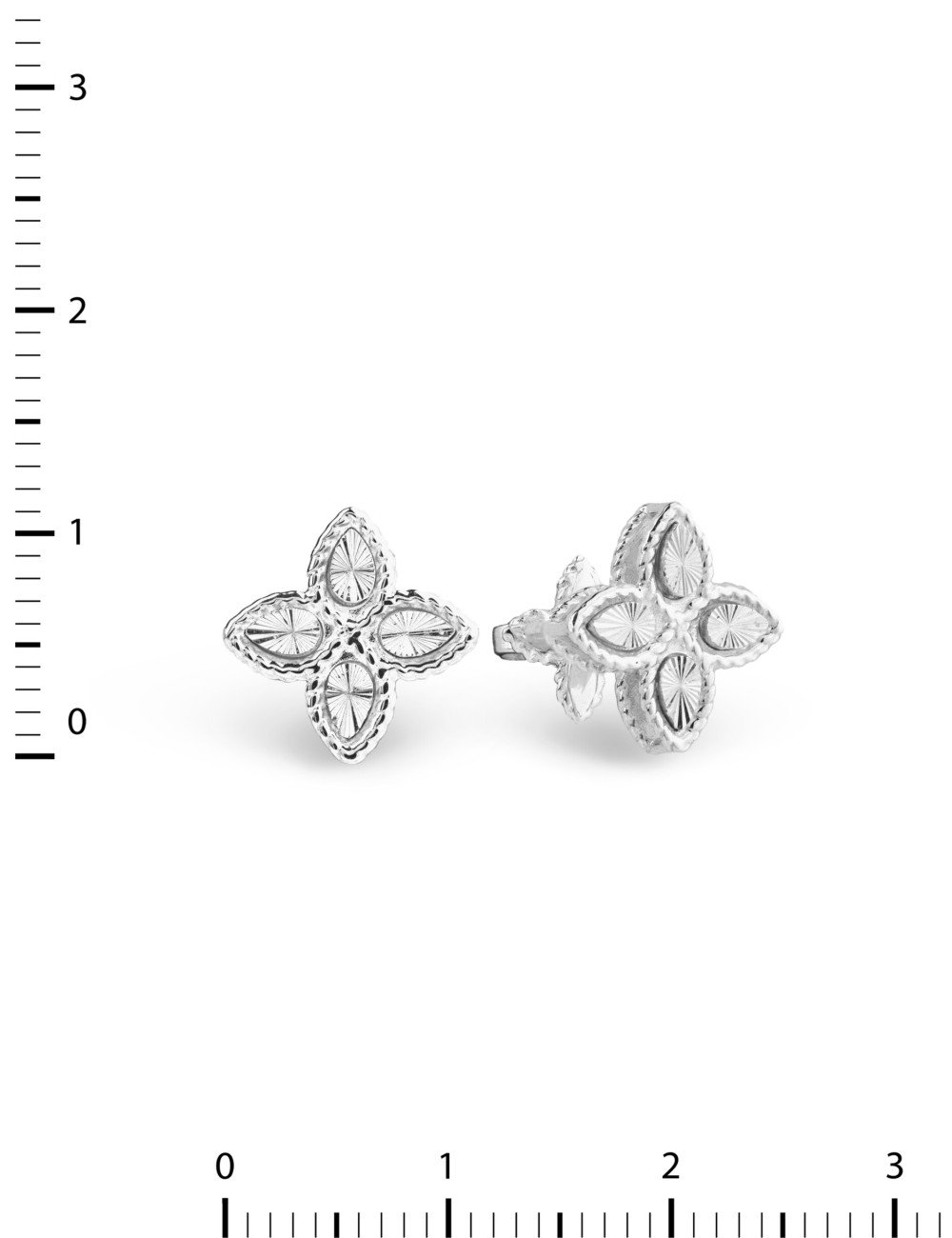 Серьги из белого золота