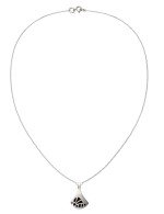 Колье из белого золота c бриллиантами и ониксом