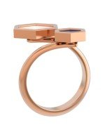 Кольцо из золота c лазуритом и перламутром