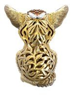 Подвеска из лимонного золота c эмалью и фианитом