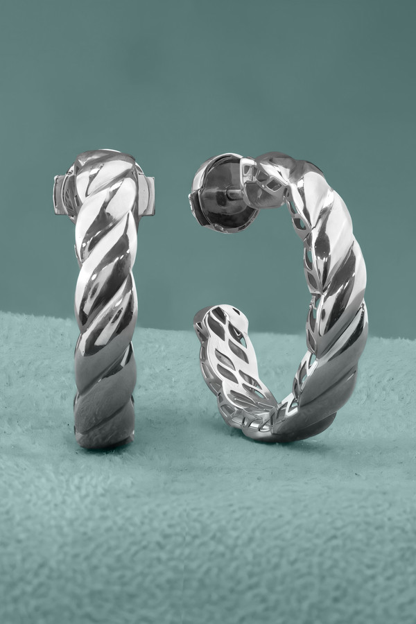 Серьги из белого золота 585 пробы