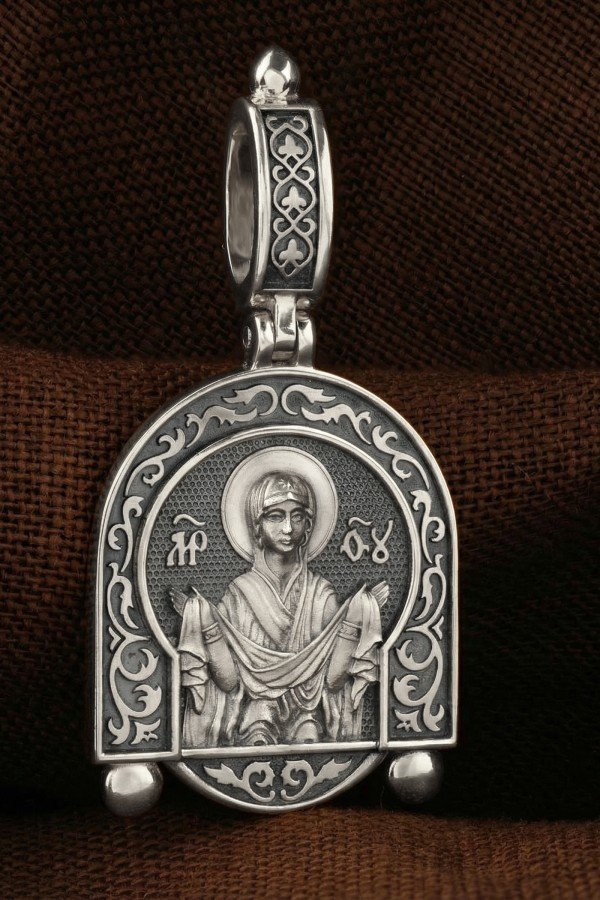 Образок из белого золота