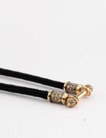 Шнурок шёлковый из золота c шёлковым шнурком
