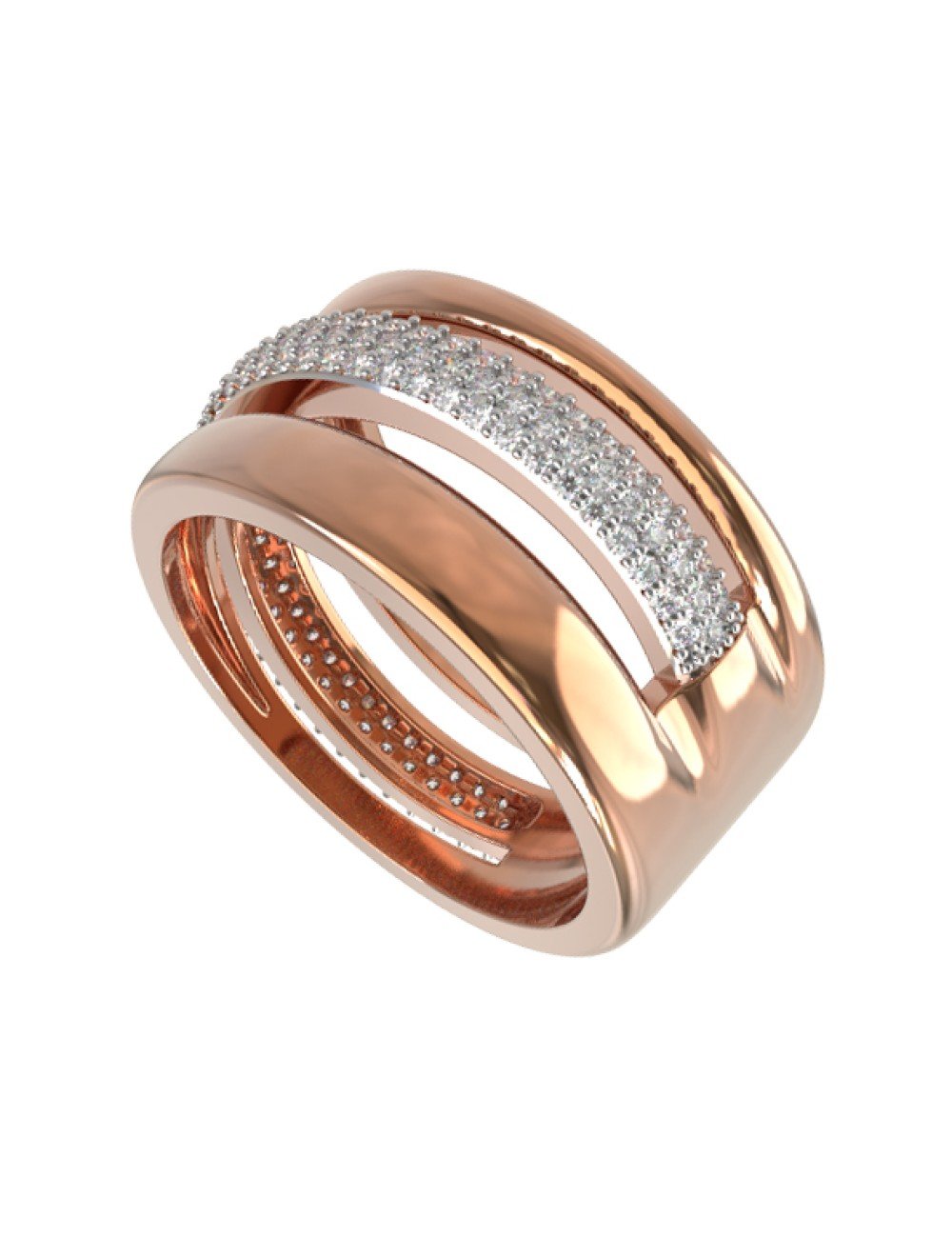 Кольцо из золота c бриллиантами