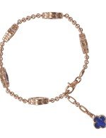 Браслет из золота c лазуритом и перламутром