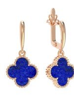 Серьги из золота c лазуритом