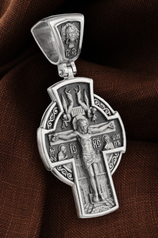 Крест из белого золота