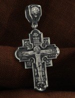 Крест из белого золота
