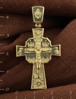 Крест из лимонного золота