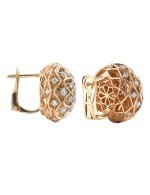 Серьги из золота c бриллиантами