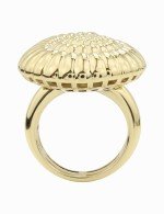 Кольцо из лимонного золота c рубином