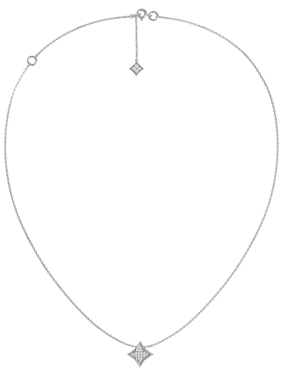 Колье из белого золота c бриллиантами