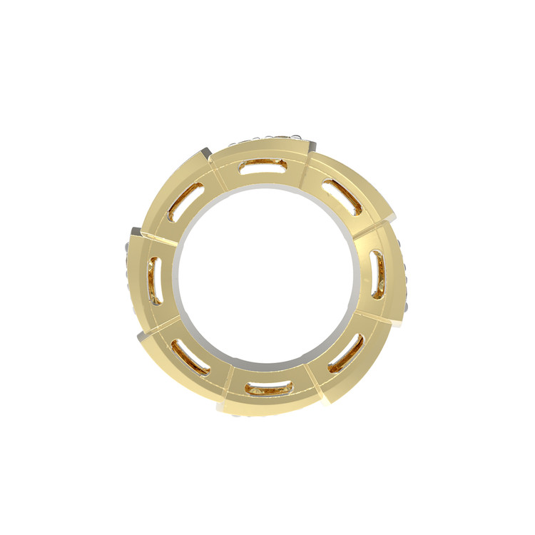 Подвеска из лимонного золота 585 пробы c бриллиантами