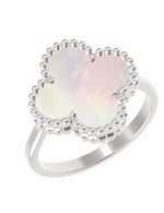 Кольцо из белого золота c перламутром