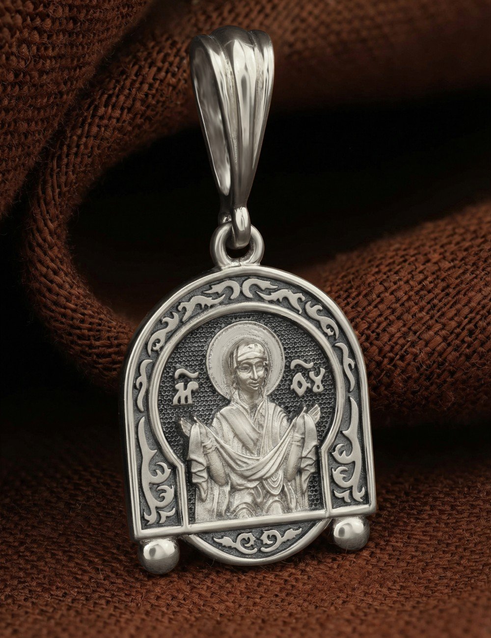 Образок из белого золота