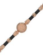 Браслет из золота c шнурком и ониксом