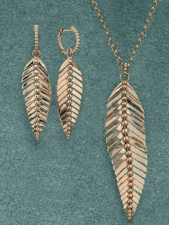 Серьги из красного золота 585 пробы