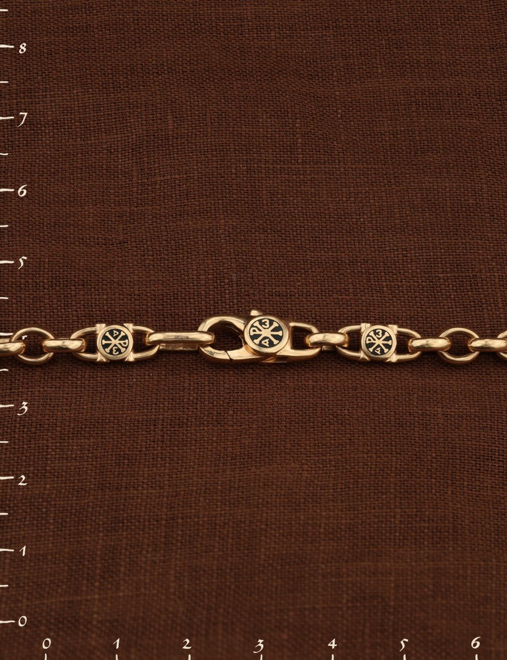 Цепь из золота c эмалью