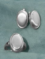 Серьги из белого золота