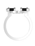 Кольцо из белого золота c бриллиантами и ониксом