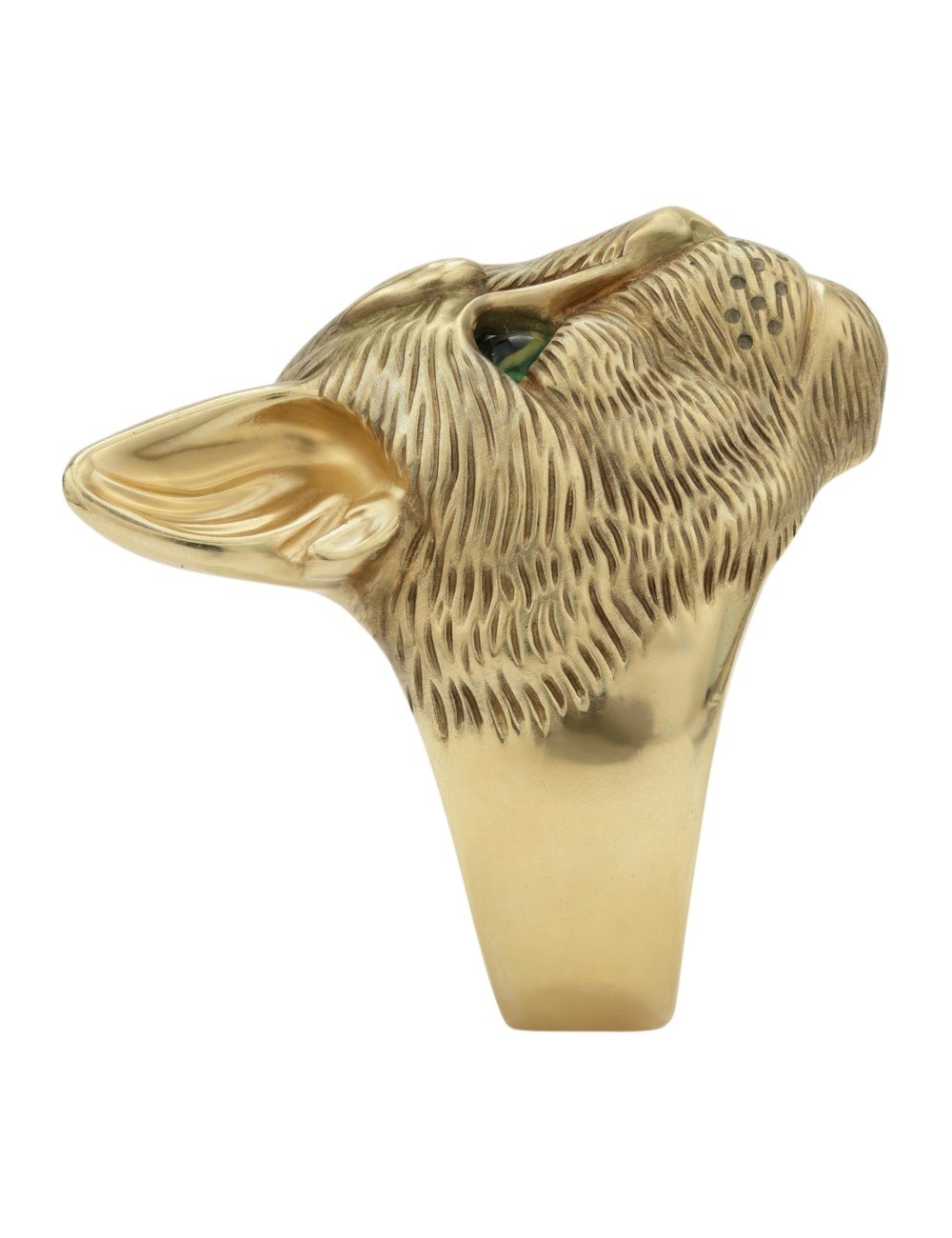 Кольцо из лимонного золота c эмалью