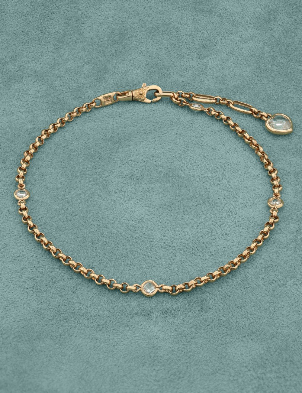 Браслет из золота c фианитом