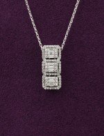 Колье из белого золота c бриллиантами