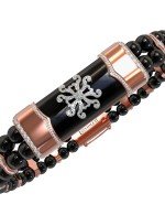 Браслет из золота c бриллиантами и ониксом