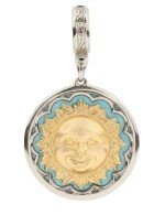 Подвеска из белого золота c бирюзой