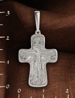 Крест из белого золота