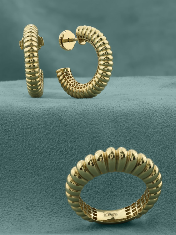 Кольцо из лимонного золота 585 пробы