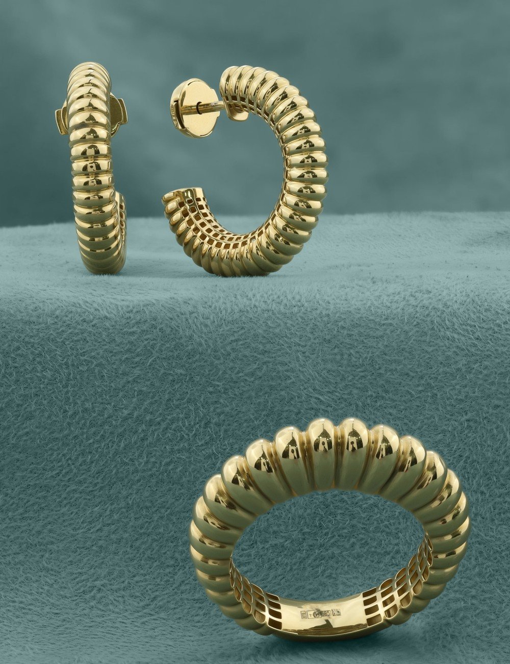 Кольцо из лимонного золота