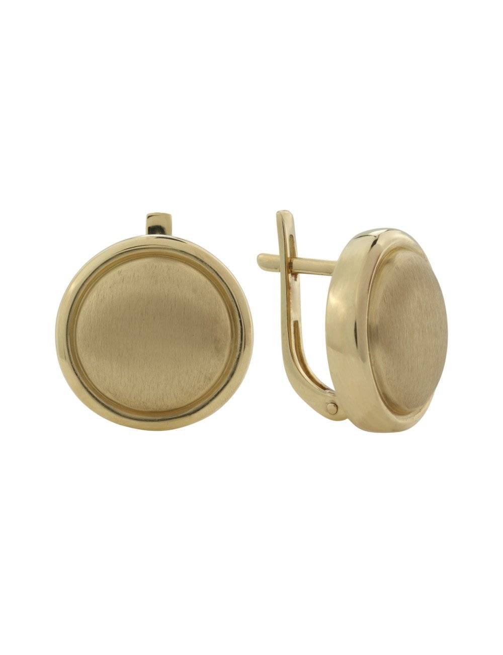 Серьги из лимонного золота