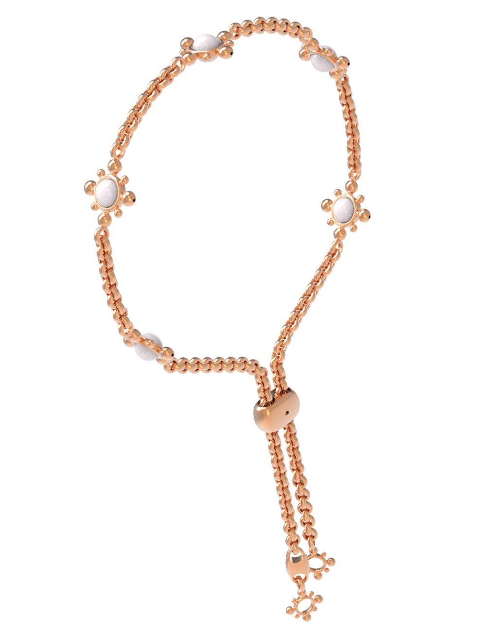 Браслет из золота c агатом