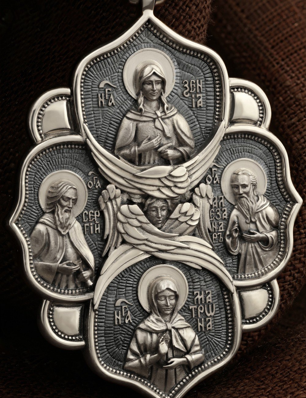 Образок из белого золота