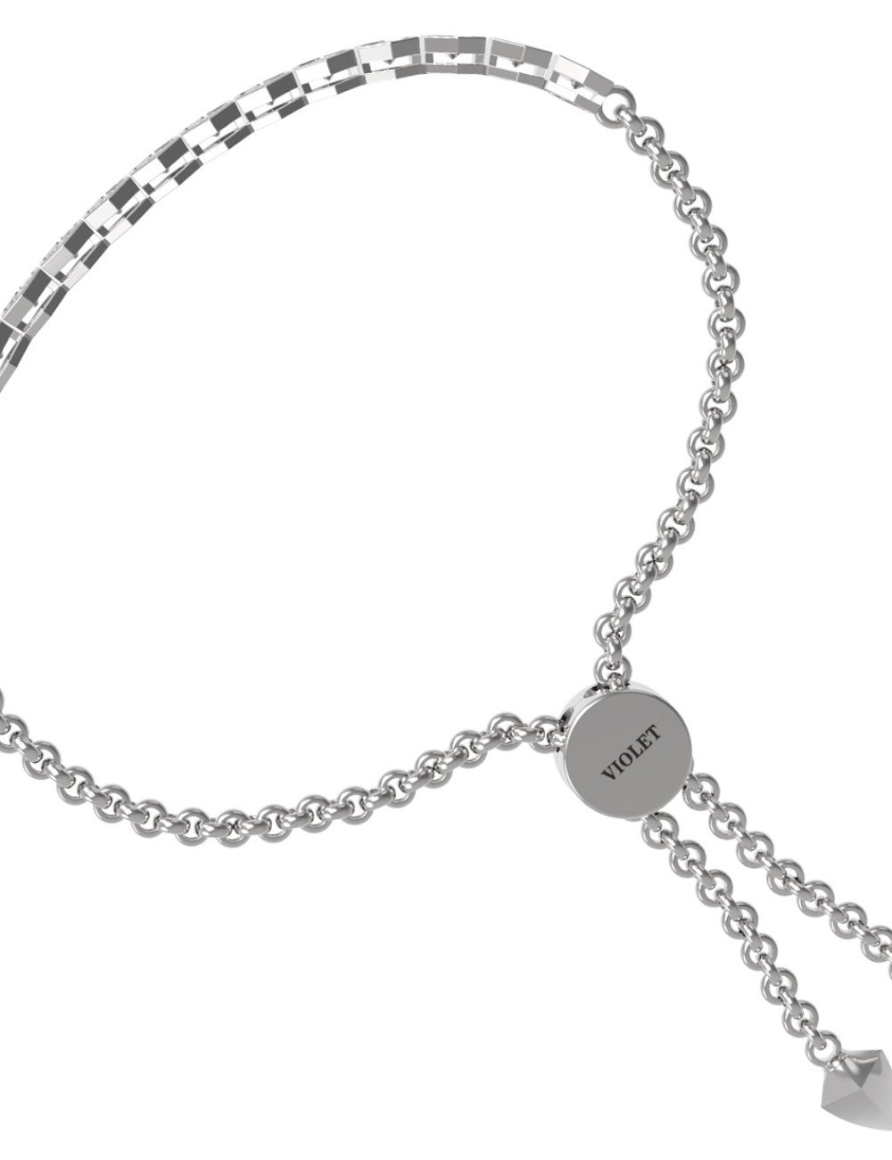 Браслет из белого золота c бриллиантами