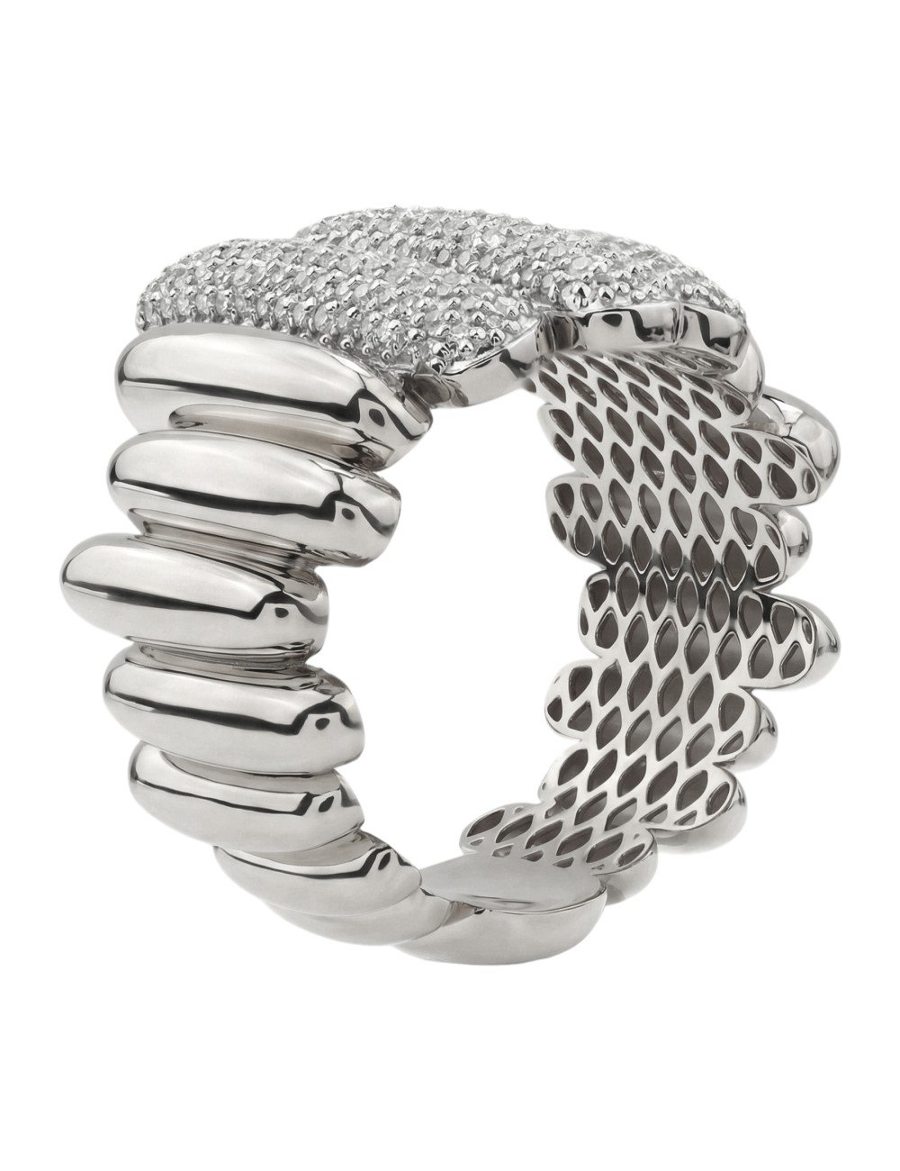 Кольцо из белого золота c бриллиантами