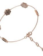 Браслет из золота c ониксом и перламутром