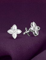 Серьги из белого золота