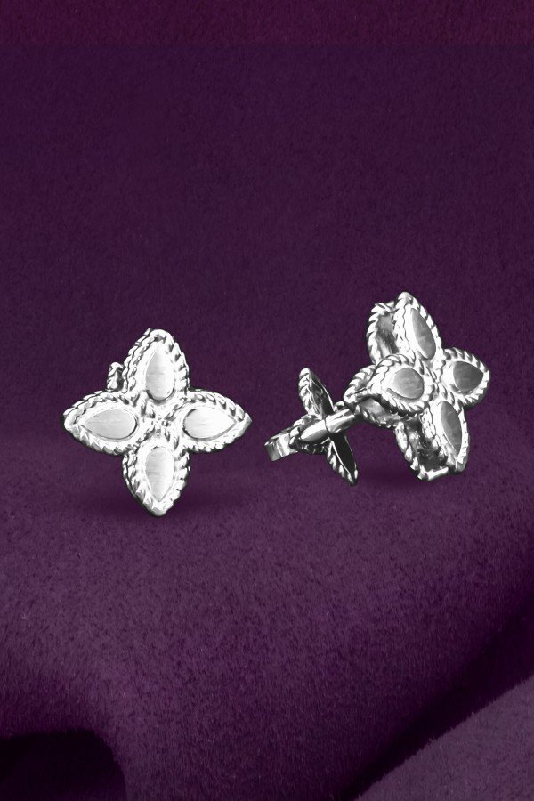 Серьги из белого золота