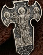 Крест из белого золота