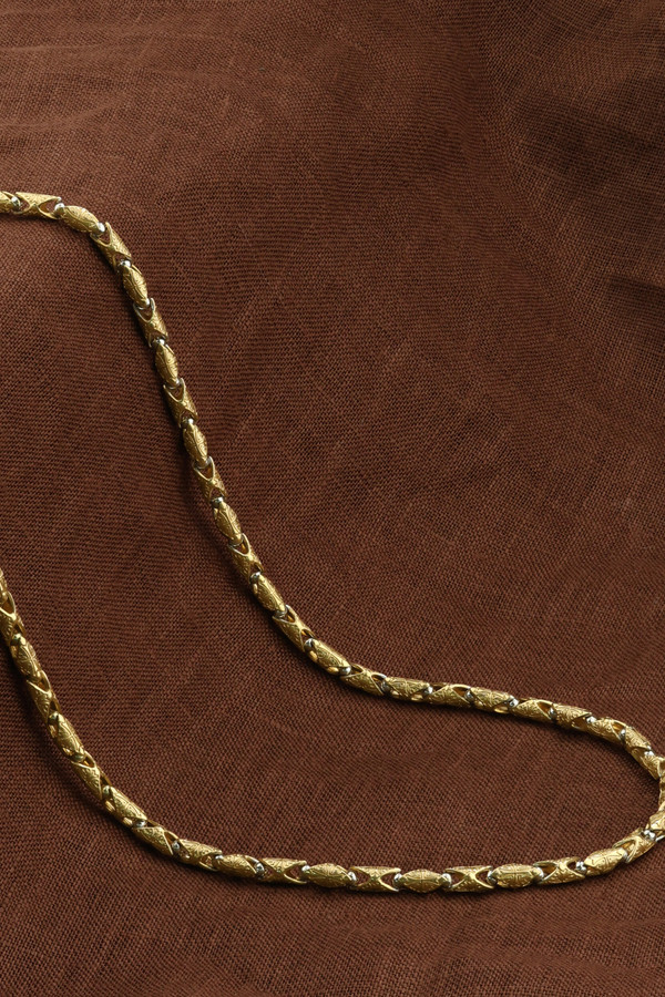 Цепь из лимонного золота 585 пробы