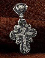 Крест из белого золота