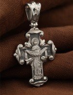 Крест из белого золота