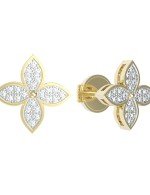 Серьги из лимонного золота c бриллиантами